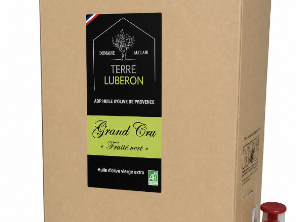 Huile d'Olive Vierge Extra AOP Provence – Fruité Vert GRAND CRU – Médaillée d'Or - 5 L